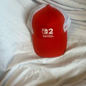 Nintendo Red and White Mesh Cap